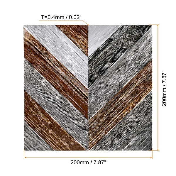 Peel and Stick Floor Wall Tiles Sticker 10Pcs 8"x8" for Home Decor